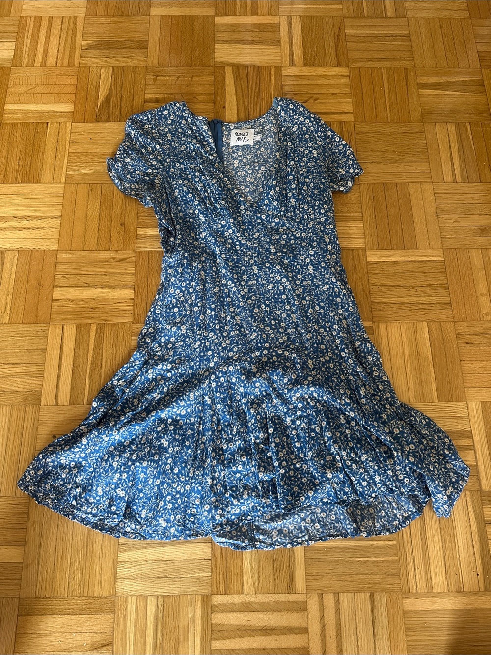 Princess Polly The Sting Blue Floral Mini Dress